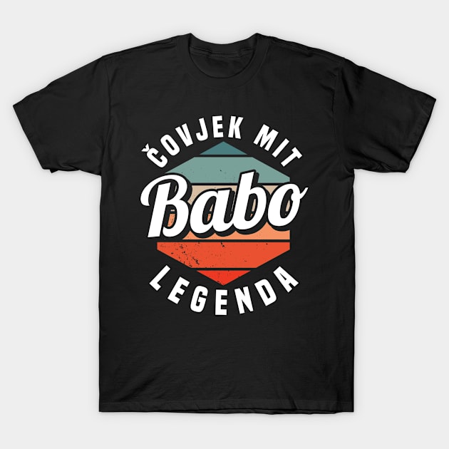 Babo Bosnia Father Bosnian Dad Balkan Bosna T-Shirt by swissles